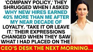 They Offered Newcomers 40% More Than Me After 9 Loyal Years; My Final Move Left Jaws Dropping...