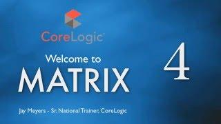 Matrix by CoreLogic MLS Training Session 4 - Jay Meyers - Sr. National Trainer - WAAR