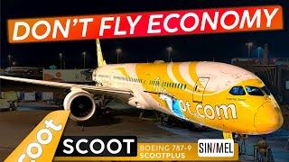 ScootPlus CHEAPER Than Economy?! · SCOOT 787 in SCOOTPLUS  Singapore  Melbourne  Value+++!