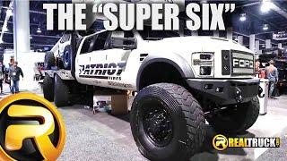 Six Door Ford F-550 Custom Truck Diesel Flatbed with Heavy D and Diesel Sellerz "Super 6" SEMA 2015