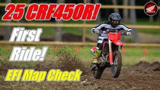 2025 Honda CRF450R First Ride Engine Map Check: Dialing it back to CRF350!