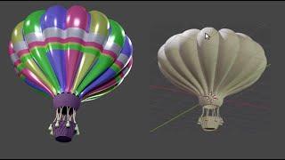 Balloon in Blender 3D. Lesson on modeling and adding materials