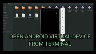 How to open android virtual device from terminal | open AVD from terminal in Ubuntu linux