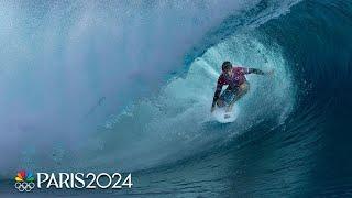 Japan, Australia's Jack Robinson lead Round 2 of surfing competition | Paris Olympics | NBC Sports