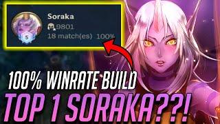 WILD RIFT SORAKA 100% WINRATE BUILD IS JUST OP (CHALLENGER SORAKA GAMEPLAY)