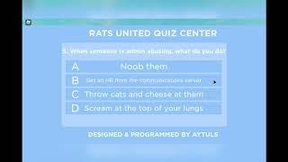 how to be a soldier in Rats United