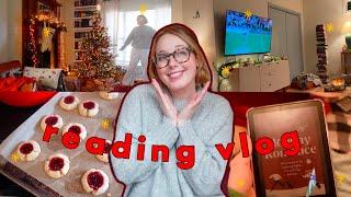 cozy holiday reading vlog: 3 romances, christmas decor, and crafting! 