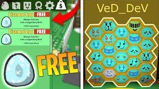 HOW TO GET FREE DIAMOND EGG IN BEE SWARM SIMULATOR! (Roblox)