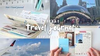 Chicago Travel Journal Flip Through ️  vlog & stationery haul + how I travel journal 