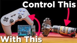 Control Large GoBILDA DC Motors With Raspberry Pi & Pololu Motoron HAT - Bluetooth Control Too!