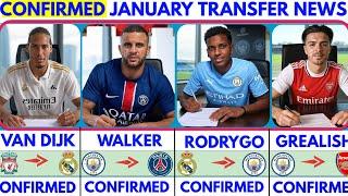 THE LATEST CONFIRMED TRANSFER NEWS AND RUMOURS WINTER TRANSFERS 2025|WALKER,RODRYGO,GREALISH,VAN.