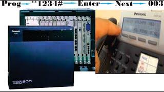 Panasonic TD200/600 Extension Number Programing