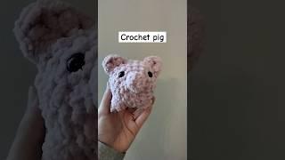 cute crochet pig #crochet #handmade #diy #crochethook #crocheting #art #craft #viral