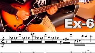 10 Cool Jazz Funk Guitar Licks in F with TAB