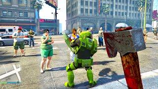 GTA 5 - Melee Weapons vs NPC's Ragdolls | Euphoria Physics Ragdolls 2025