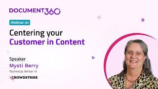 Webinar on Centering Your Customer in Content