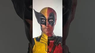 #reversemakeupremoval Deadpool and Wolverine! #halfandhalf #makeupremoval #deadpoolandwolverine