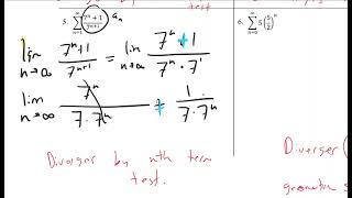 CalBC - The nth term test for divergence - #5