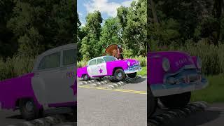 Trucks and cars vs Speed Bumps and giant turky #short #beamng #beamngdrive #trucksvs