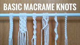 BASIC MACRAME KNOTS BEGINNER TUTORIAL