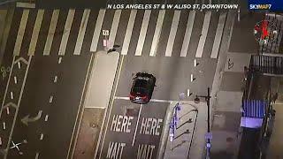 FULL CHASE: LAPD chase speeding Alfa Romeo car in downtown area