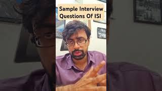 Sample Interview Questions Of ISI #college #job #isi #Interview #question #success