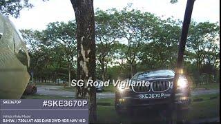 23jun2025 east coast park carpar k#SKE3670P bww 730 hit and run on lamppost