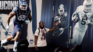 NFL player visits his college Uconn