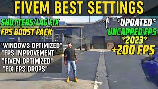 How To FIX FPS Drops, Shutters & Boost FPS in FiveM (GTA V)| FiveM UNCAP FPS 2023