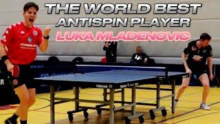 The Best ANTISPIN PLAYER of THE WORLD in ACTION | Luka Mladenovic  : Robin Devos