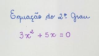  Equação do 2º Grau Incompleta - Professora Angela Matemática