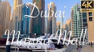 DUBAI MARINA MALL [4k] Walking Tour 2024