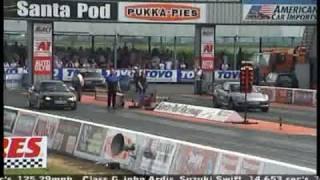 Mazda RX8 231 vs Honda Civic Type R Saloon @ Santa Pod, Jap Show 2006