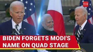 'Who's Next?': Awkward Moment For Biden As He Forgets Modi’s Name At Quad Summit | Watch