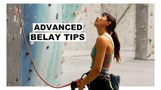 ADVANCED belay tips ‍️ ...to get sendy this fall!! 