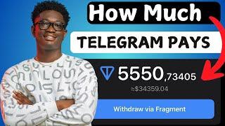 How much does telegram pays