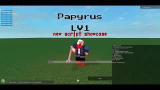 Roblox Script Edit Showcase / Disbelief Papyrus (LEAKED)