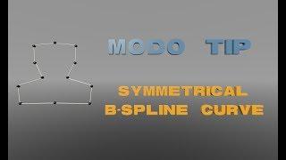 Modo TIP :  Quickly create a symmetrical B Spline Curve.