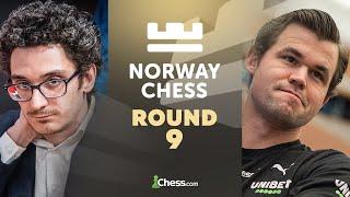 Norway Chess 2025: Magnus v. Fabiano! Fight For #1 In The Standings In Penultimate Rd 9
