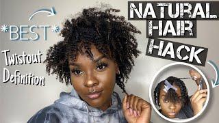 NATURAL HAIR HACK: How To Get The *BEST* Curl Definition | SUPER DEFINED TWISTOUT