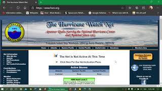 Hurricane Watch Net on HF when storms are getting close to land