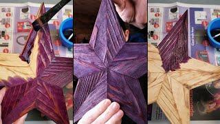 Homemade Wood Stain - Vibrant Purple - One Coat