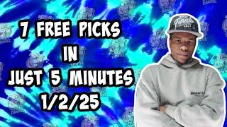 NBA, NCAAM, CFB & NHL Best Bets for Today Picks & Predictions Thursday 1/2/24 | 7 Picks in 5 Minutes