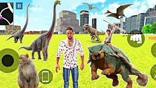 "Dinosaur Adventure in the Zoo - Indian Theft Auto Simulator Gameplay"