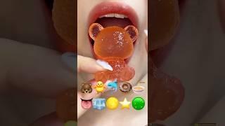 asmr EMOJI FOOD ⭐️🟢eating sounds(sped up)