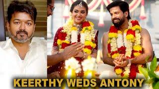 Keerthy Suresh Weds Antony Thattil | Thalapathy Vijay | Marriage Celebration In GOA | Hindu Wedding