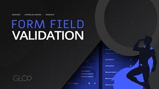 Form Field Validation - SuperGloo Forms Extensions+ - Tutorial