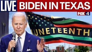 LIVE: Joe Biden in Galveston for Juneteenth | FOX 4 News
