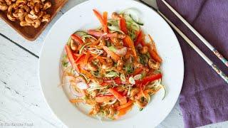 Asian Zucchini Noodles Zoodles Recipe with Sriracha Cashews -  EatSimpleFood.com