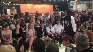 Shorts on catwalk at London pure show